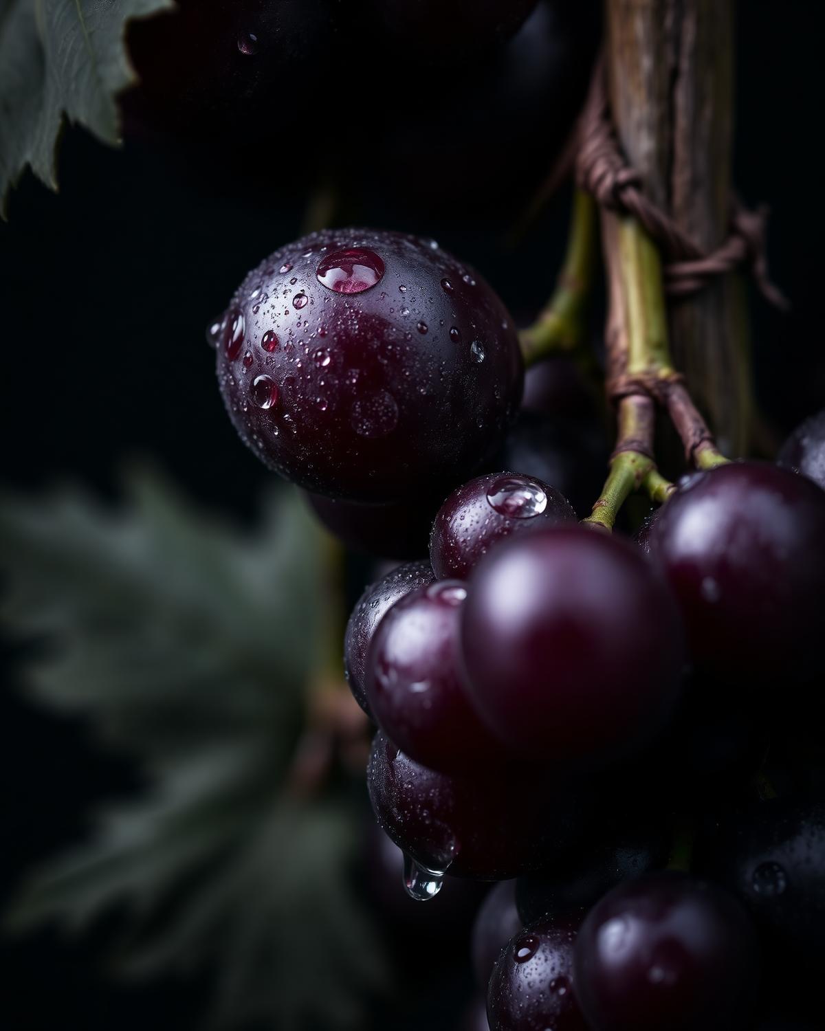 Grappe de raisin en gros plan